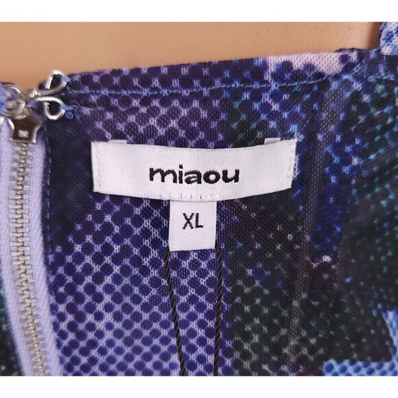 Miaou Aphex Corset Size XL Womens Blue Top $265 - Picture 11 of 15